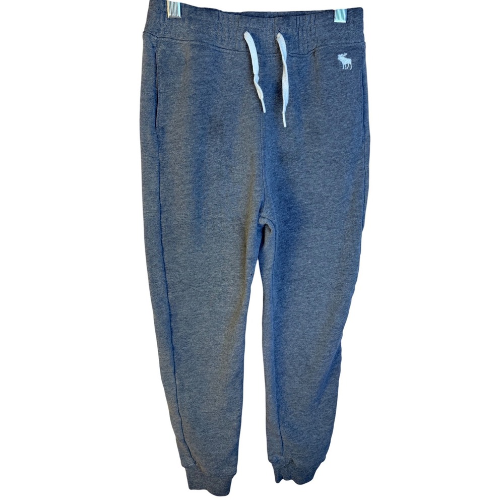 Abercrombie Kids Heather Gray Fleece Jogger Sweatpants Size 9/10